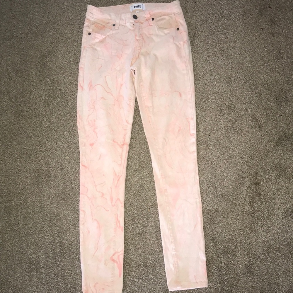 Paige Brand Woman’s Pink Skinny Jean Sz 27